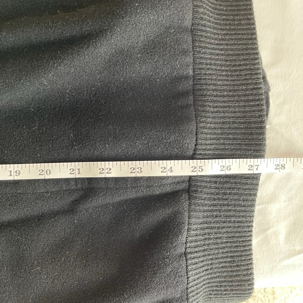 Hugo Boss Men's Black Cashmere Wool Blend Full Zip Winter Bomber Jacket Size XL - Picture 9 of 9